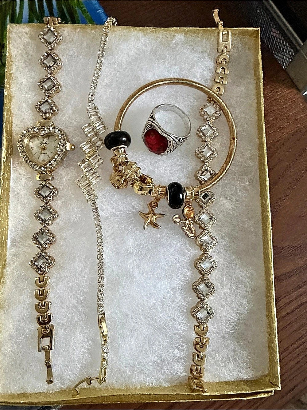 Gold & Silver Jewelry Set Like New